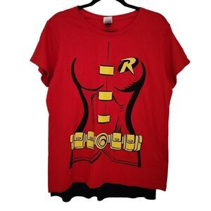 Delta Pro Weight Womens Robin Costume Graphic T-Shirt Fitted Size XL